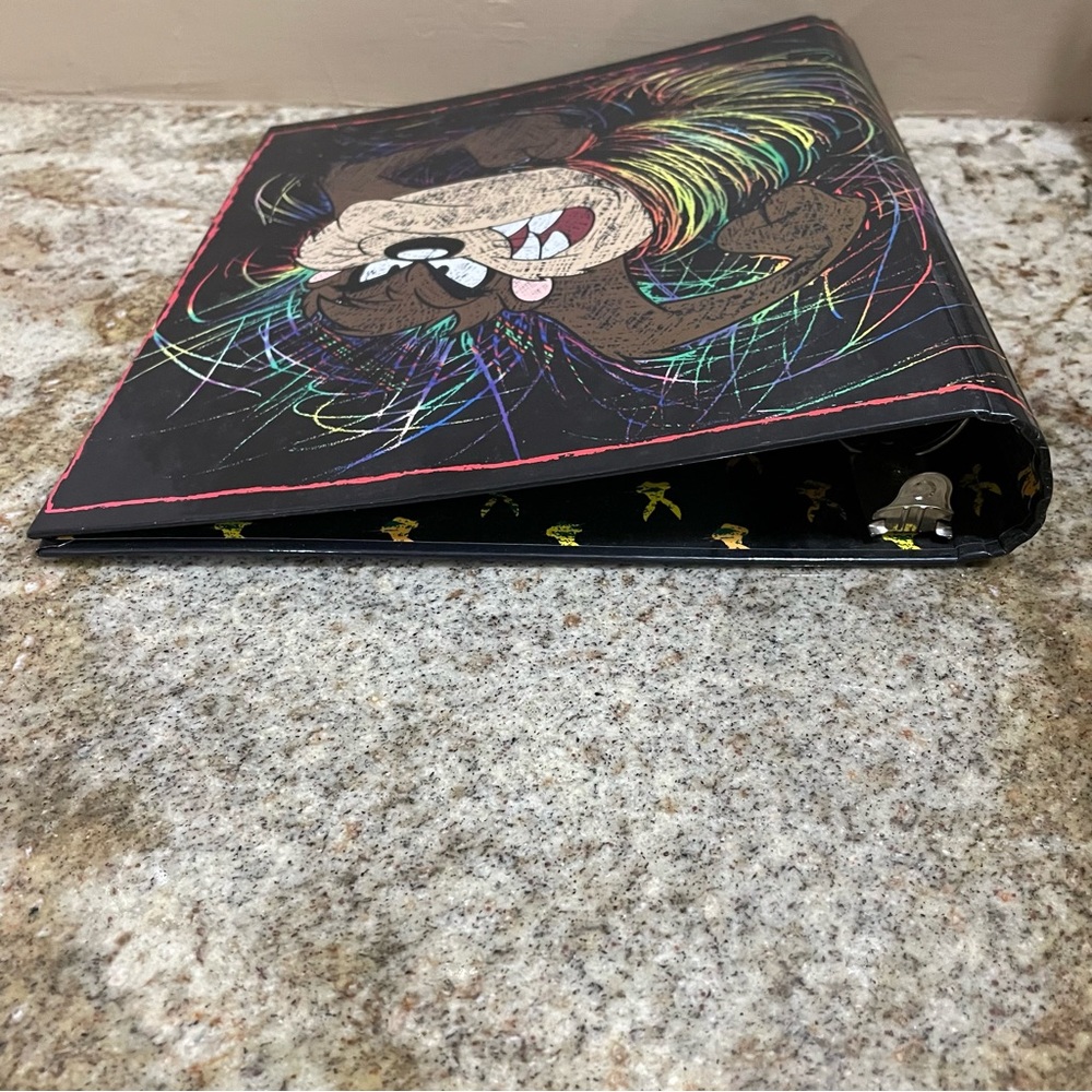 Looney Tunes TAZ the Tasmanian Devil Binder 3-Ring 90s RETRO Vintage New - Picture 8 of 8